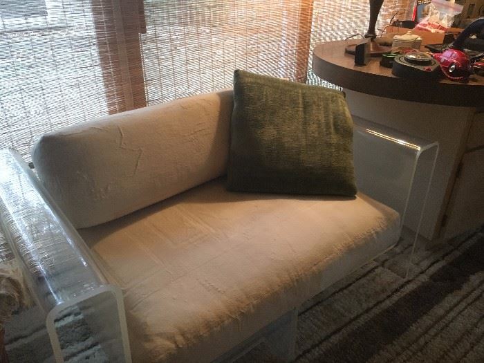 Lucite love seat-WOW!