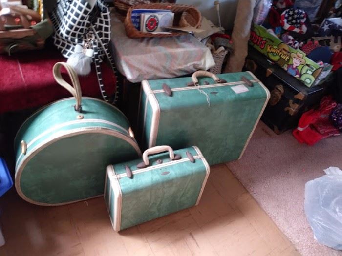 Vintage luggage set.
