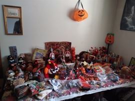 Halloween and Thanksgiving decorations.