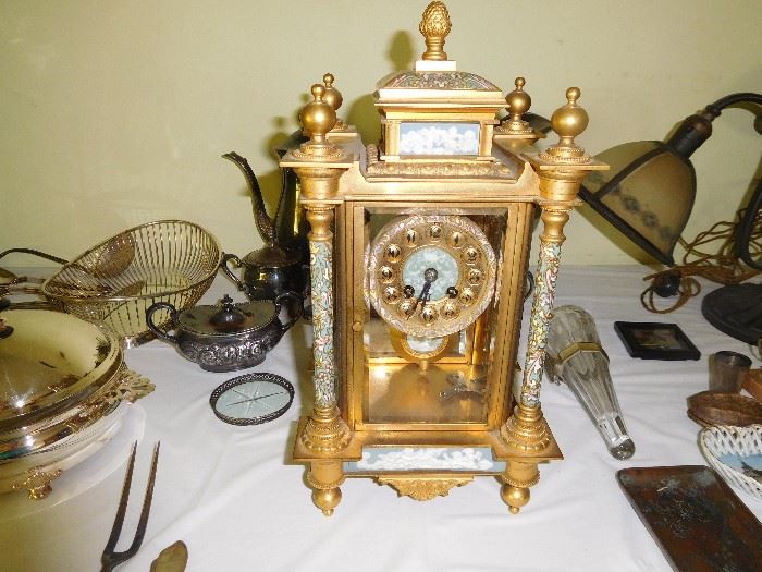 Cloisonné Champleve clock