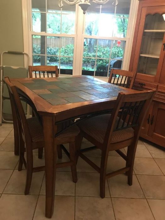 #11	Tall Kitchen Table with Tile Top  44x36	 $220.00 	