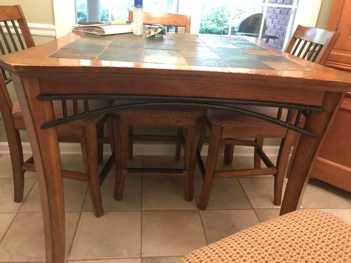 #11	Tall Kitchen Table with Tile Top  44x36	 $220.00 	