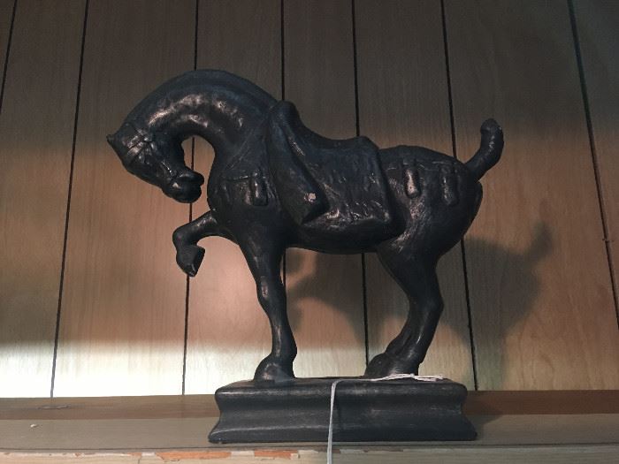 Chinese Warhorse Iron Figurine (vintage)