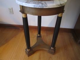 MARBLE TOP PLANT STAND