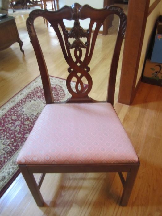 DETAIL OF DINING ROOM CHAIR