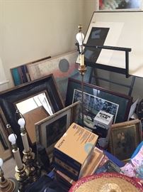 Lamps, artwork, home decor 