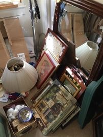 Lamps, artwork, home decor