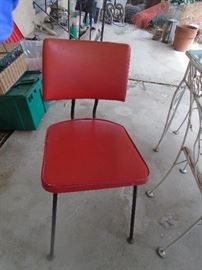 Vintage Red Kitchen Chair