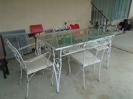 Glass top Vintage table