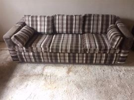 1970 Couch sofa bed with wood design in arms