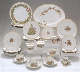 St. Nicholas by Fitz & Floyd set of china Christmas