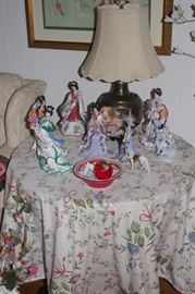 Lamp and Figurines