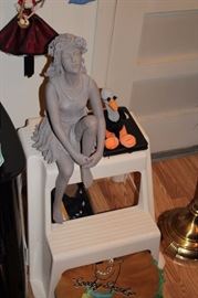 Fairy Figurine and Step Stool