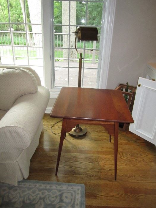 Side table and floor lamp