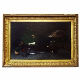 "Apres le duel" by Ricardo De Los Rios,  6ft wide framed