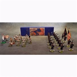 Miniature Civil War Lead Soldier Set