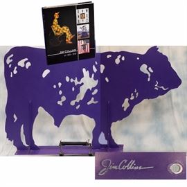 HUGE Jim Collins Powder-coated Bull