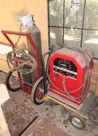 Lincoln AC 225 welder and cutting torch