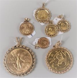 Gold coin jewelry