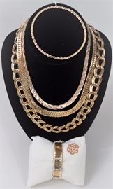 14k and 18k necklaces and bracelets