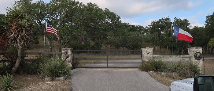 Cielo Guadalupe River Ranch entrance - gates open at 9 am