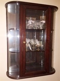 Hanging curio cabinet