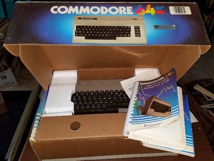 Vintage Commodore 64 computer in box