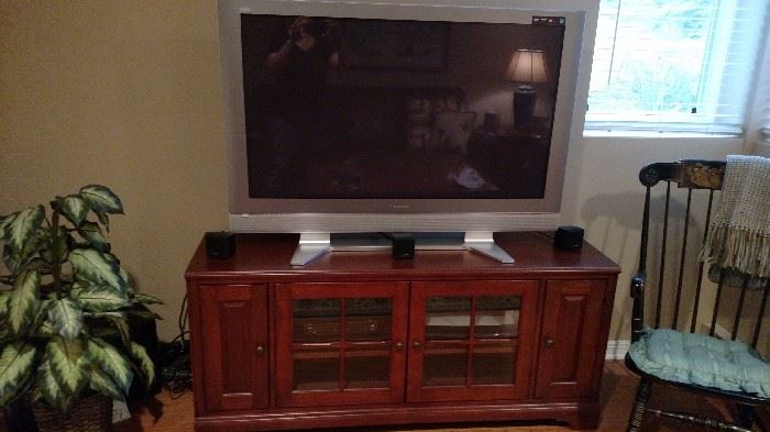 Entertainment center and large screen TV