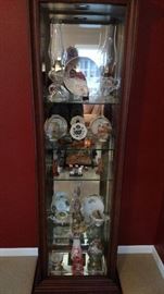 Curio Cabinet.  Many small items sold individually.  Some Asian type.