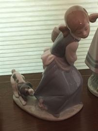 Puppy and girl LLADRO Figurine