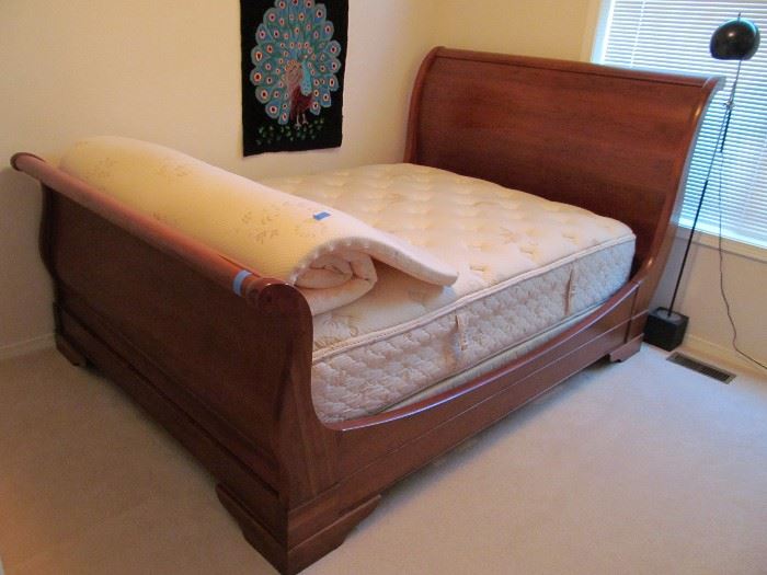 Michaels Furniture sleigh bed with Chattam & Wells mattress