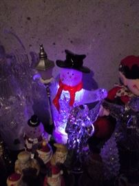 Christmas tree's lit and more, Santa, Snowman, lighted, Angels, Manger Scenes, tins, Pfaltzgraff, and much much more - clean quality!