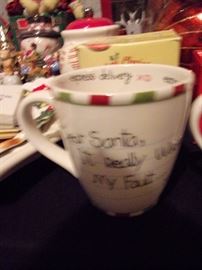 Christmas tree's lit and more, Santa, Snowman, lighted, Angels, Manger Scenes, tins, Pfaltzgraff, and much much more - clean quality!