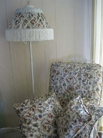 Woodard chaise lounge- all cushions made with fabric from Woodard