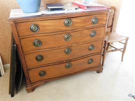George III Mahogany Bachelors Chest, late 18th century, 34 x 41 x 21in, refinished