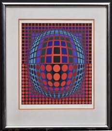 Victor Vasarely
20 1/2" x 18"  (image) serigraph
pencil signed lower right