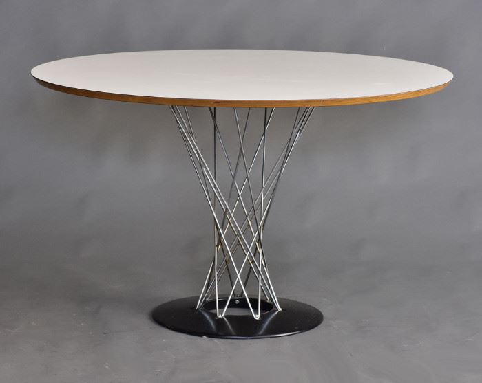 Noguchi Cyclone Table
47 1/2" diameter, 29" high
with partial Knoll label