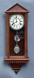 Waterbury "Prescott" Wall Clock
eight day movement
28 1/2" long
late 19th century