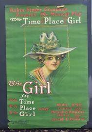 Two Vaudeville Posters
Miss Helen Grayce, 42" x 28"
Courier Company and
Askin-Singer, The Girl, 40" x 26"
Morgan Lithograph Co.