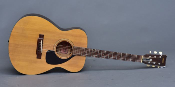 Yamaha FG-110 Acoustic Guitar
40" long
made in Japan, circa 1970
with carrying case