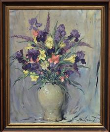Eric Pape (1870-1938)
Still Life with Flowers
30" x 24" oil on canvas
signed and dated 1935 lower right