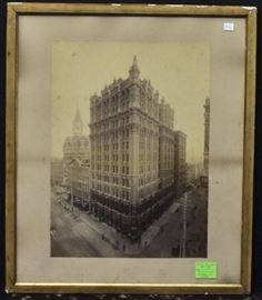 New York City Albumen Photo
The Potter Building
20 1/4" x 14 3/4"
late 19th century