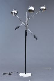 manner of Arredoluce Floor Lamp
with three lights and marble base
68 1/2" high