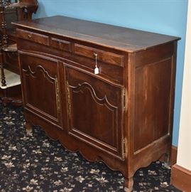 French Provincial Buffet
55" x 21", 41" high
19th century
