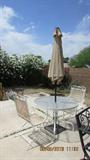 Patio yable, chairs & umbrella
