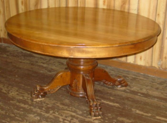 54" Round Dining Table w/Claw Feet