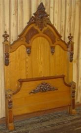 Outstanding 1850's - 1860's High Back Bed