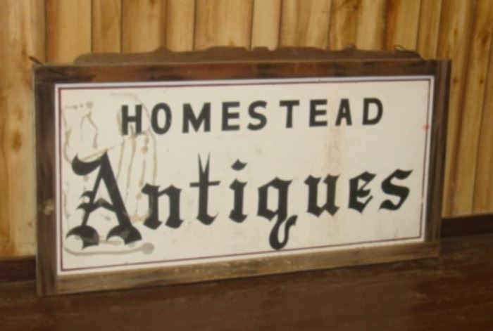 Large ANTIQUES Sign