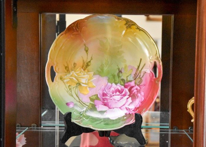 Hand Painted China Plate (Roses)