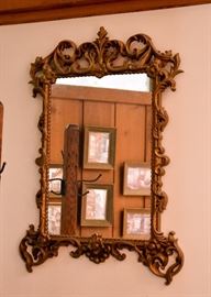 Ornate Gilt Framed Wall Mirror